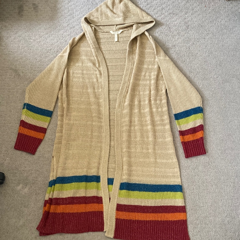 MATILDA JANE Stay Cozy long open hooded cardigan, Medium. - Picture 2 of 10
